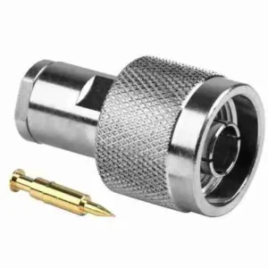 N-Male RF Connector Crimp/Solder Attachment – 50Ω Coax