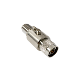 N-Male to N-Female Gas Tube Surge Arrestor | DC-6 GHz | 50 Ω